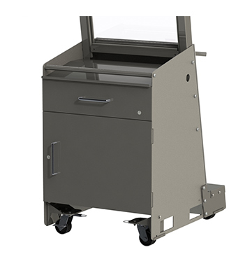 Desk Unit with Locking Drawer & Cabinet for MDFP