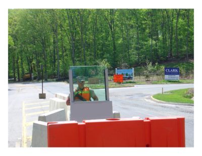 Soldier Behind MDFP at Entry Point